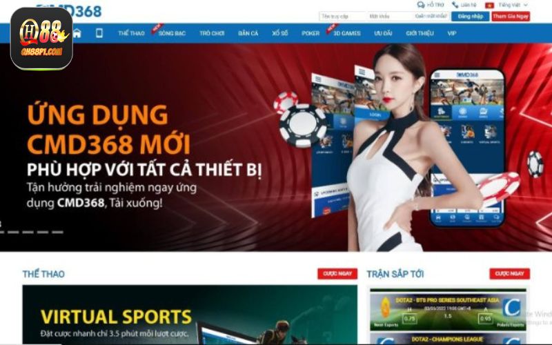 Các sản phẩm cá cược tại sảnh CMD Qh88