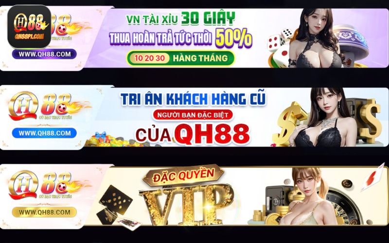 QH88 hoàn lại một phần số tiền thua của người chơi trong các vòng cược