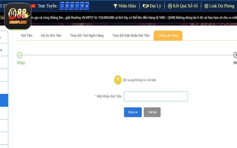 Người chơi cần thực hiện việc xác minh tài khoản của mình